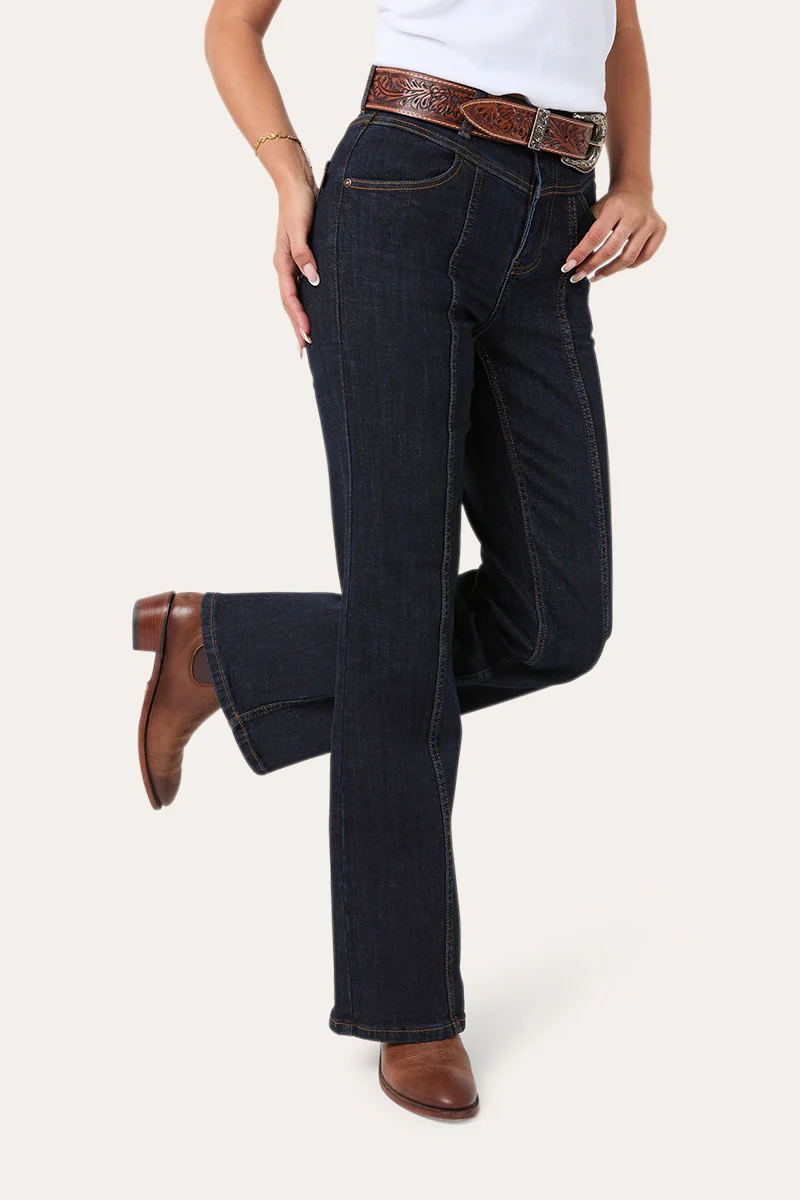 Edith Womens High Rise Bootleg Jean