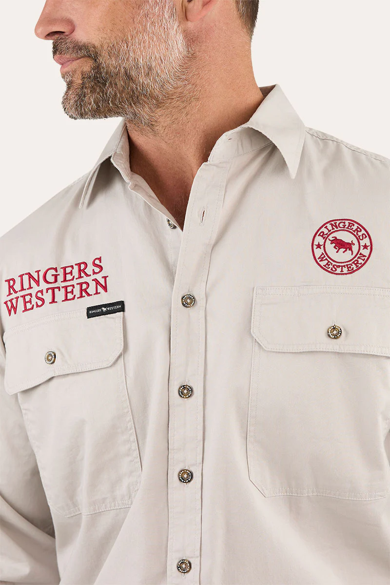 Hawkeye Mens Full Button Work Shirt - Image 2