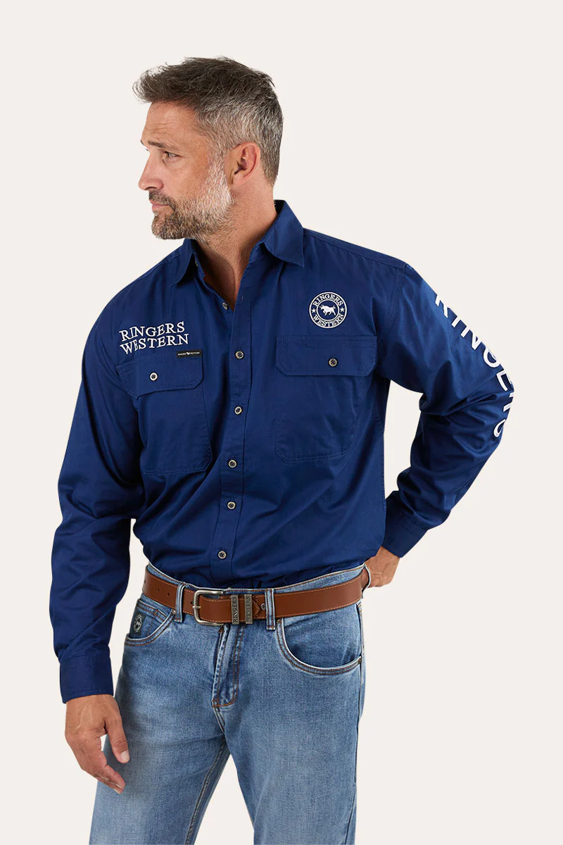 Hawkeye Mens Full Button Work Shirt - Image 63