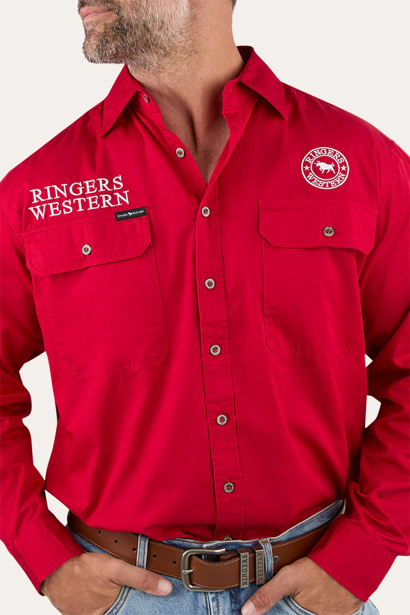 Hawkeye Mens Full Button Work Shirt - Image 73